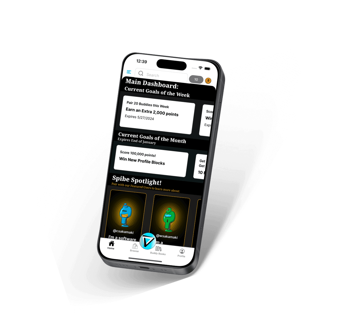Spibe on your phone